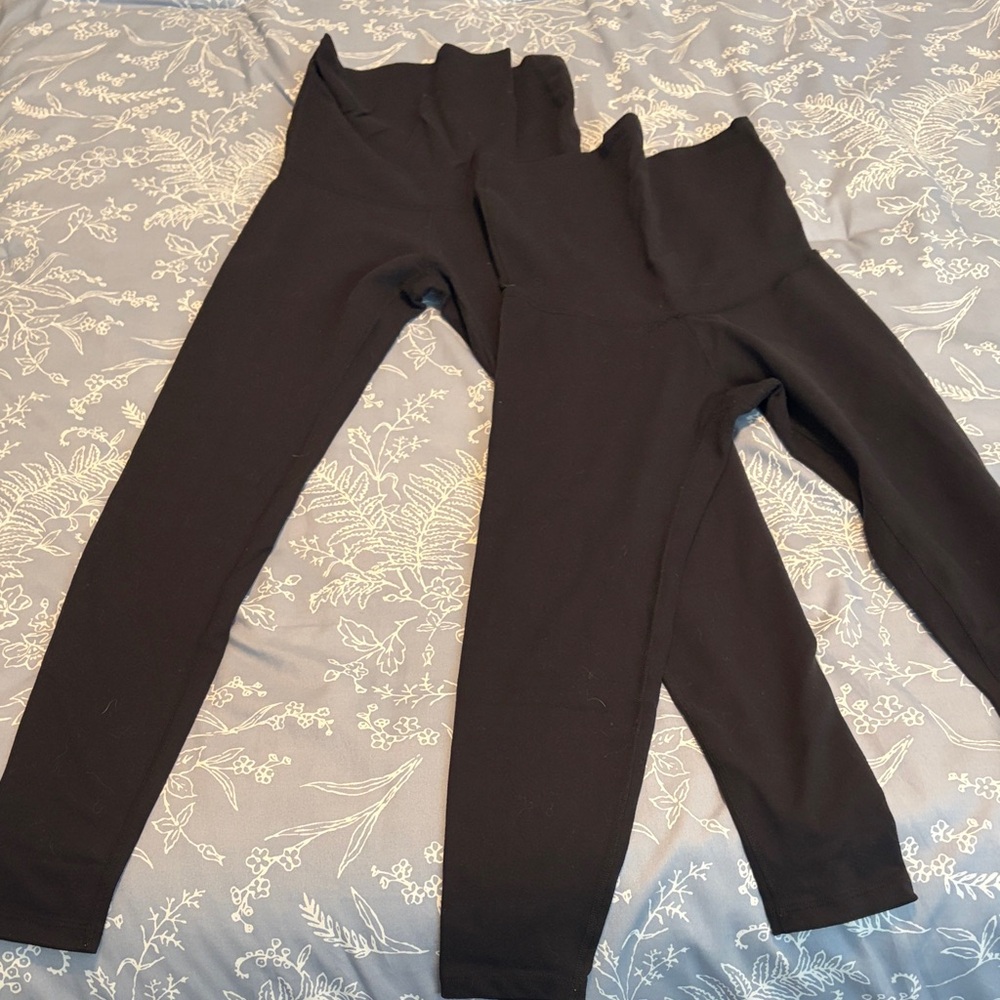 2 pair Beyond Yoga Black High-Waisted Leggings
